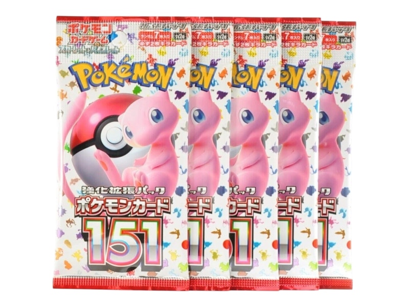 Pokémon Scarlet & Violet 151 Booster Pack 5x Lot (Artwork May Vary) Japanese