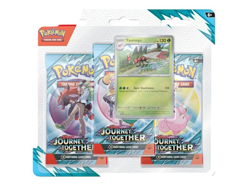 Pokémon Scarlet & Violet Journey Together Yanmega 3 Pack Blister