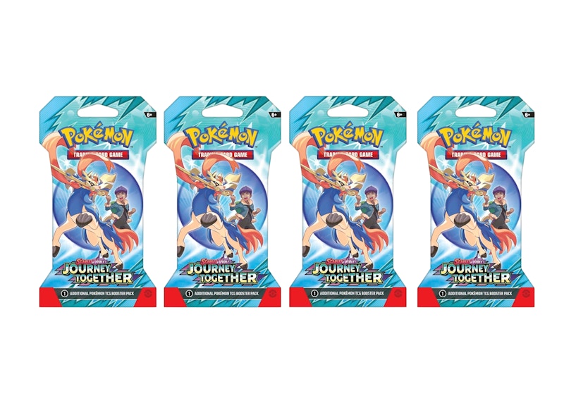 Pokémon Scarlet & Violet Journey Together Booster Pack 4x Lot