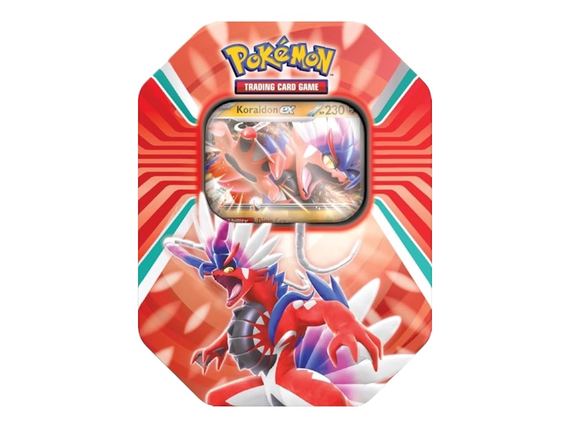 Pokémon Scarlet & Violet Paldea Legends Tin Koraidon Tin (1 Foil Card & 4 Booster Packs)