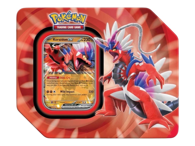 Pokémon Scarlet & Violet Paldea Legends Tin Koraidon ex Tin
