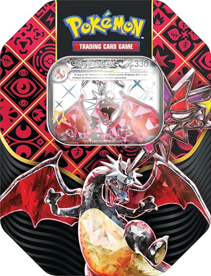 Pokémon Scarlet & Violet Paldean Fates Shiny Charizard Tin
