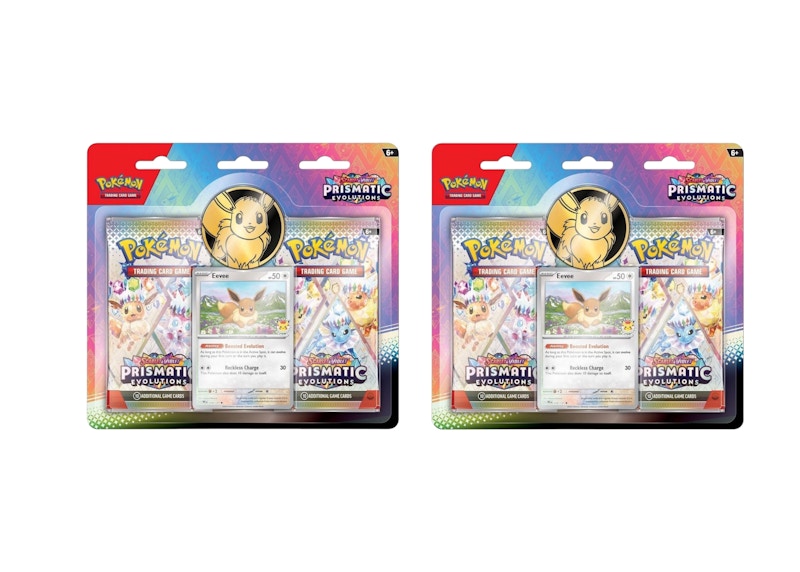 Pokémon Scarlet & Violet Prismatic Evolutions 2 Booster Pack Blister Box 2x Lot