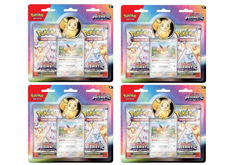 Pokémon Scarlet & Violet Prismatic Evolutions 2 Booster Pack Blister Box 4x Lot