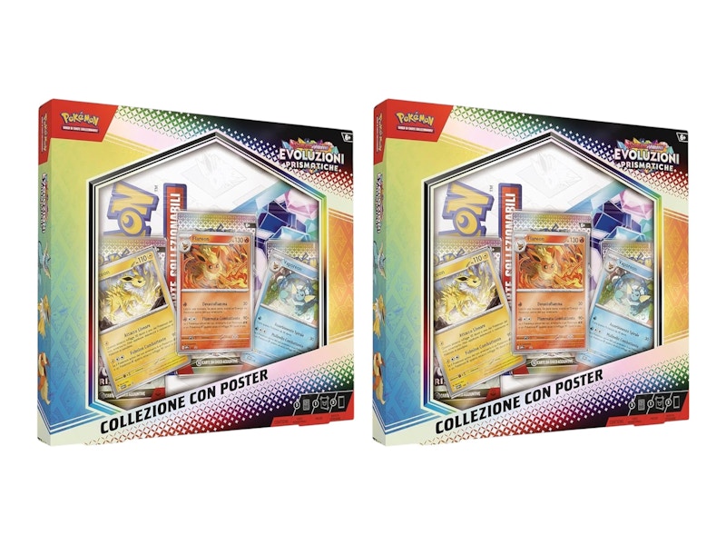 Pokémon Scarlet & Violet Prismatic Evolutions Expansion Poster Collection (Italian) 2x Lot