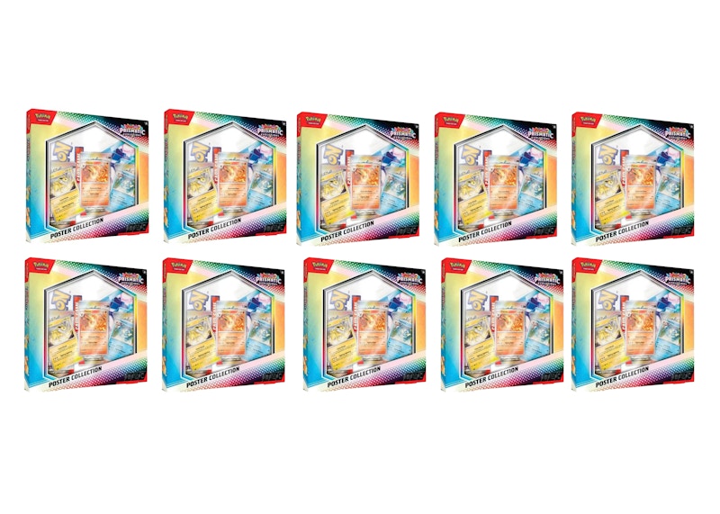 Pokémon Scarlet & Violet Prismatic Evolutions Poster Collection 10x Lot