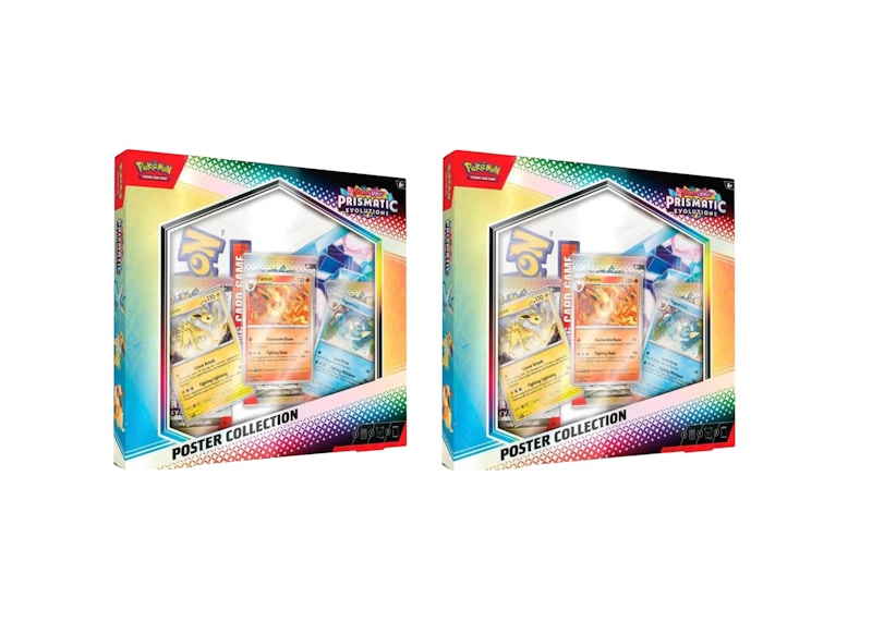 Pokémon Scarlet & Violet Prismatic Evolutions Poster Collection 2x Lot