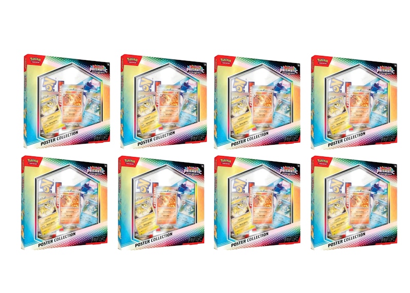 Pokémon Scarlet & Violet Prismatic Evolutions Poster Collection 8x Lot
