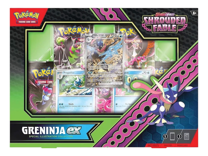 Pokémon Scarlet & Violet Shrouded Fable Ex Greninja Special Collection Box