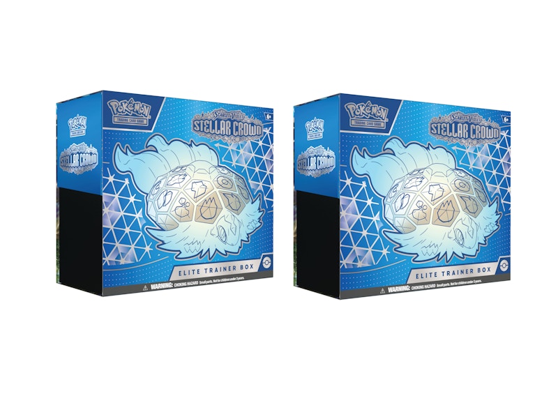 Pokémon Scarlet & Violet Steller Crown Elite Trainer Box 2x Lot