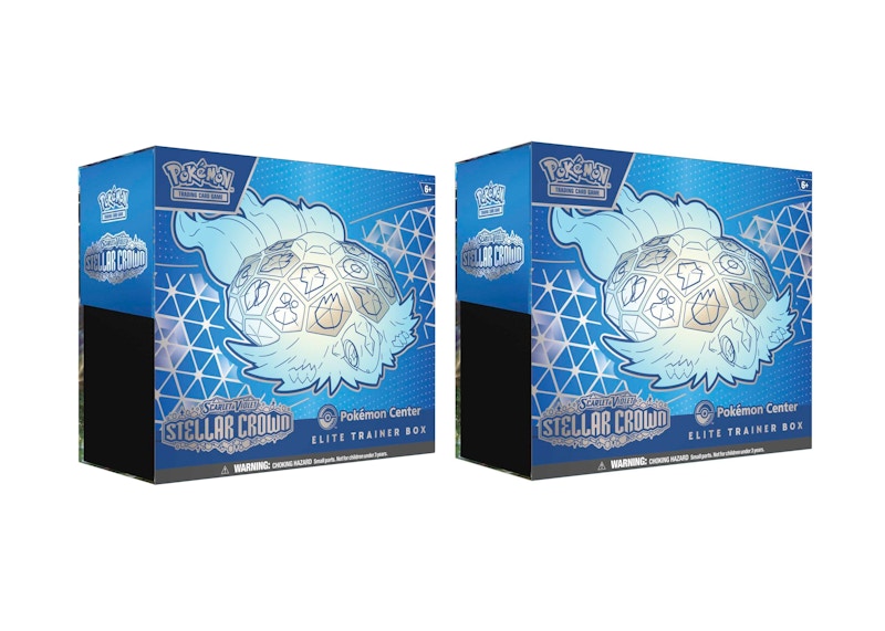 Pokémon Scarlet & Violet Steller Crown Pokemon Center Elite Trainer Box 2x Lot
