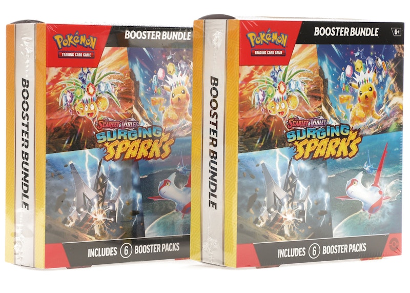 Pokémon Scarlet & Violet Surging Sparks Booster Bundle Box 2x Lot