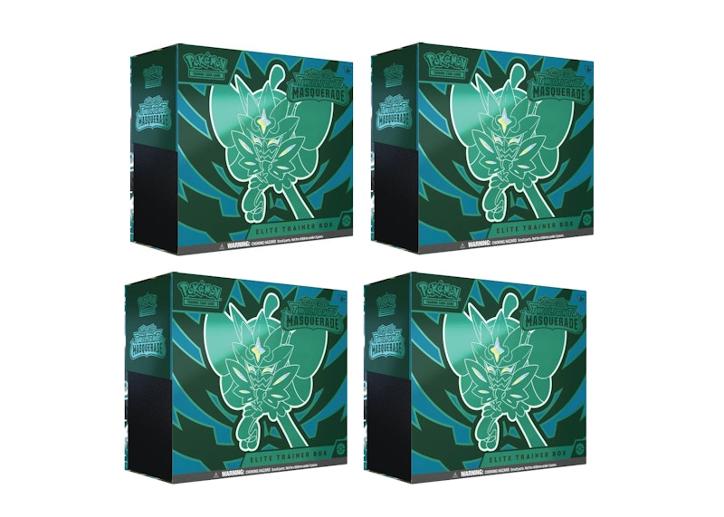 Pokémon Scarlet & Violet Twilight Masquerade Elite Tainer Box 4x Lot