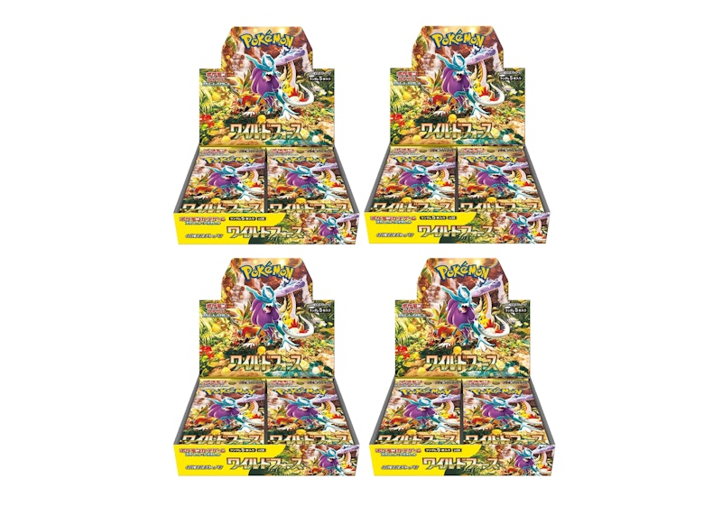 Pokémon Scarlet & Violet Wild Force Booster Box 4x Lot (Japanese)