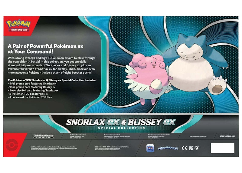 Pokémon Snorlax & Blissey ex Special Collection Box