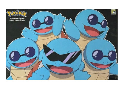 Pokemon Squirtle Squad SDCC 2025 Jazwares Exclusive Plush Set of 5