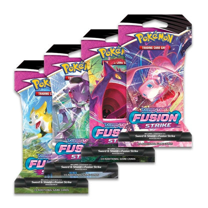 Pokémon Sword & Shield Fusion Strike Sleeved Booster Pack 10x Lot