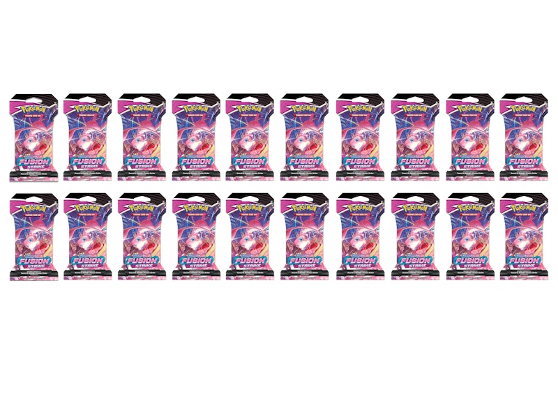 Pokémon Sword & Shield Fusion Strike Sleeved Booster Pack 20x Lot