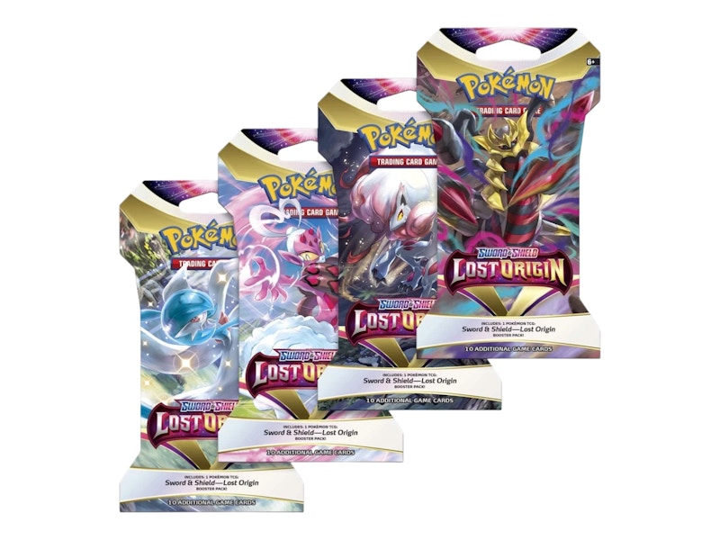 Pokémon Sword & Shield Lost Origin Sleeved Booster Pack 4x Lot (Artwork May Vary)
