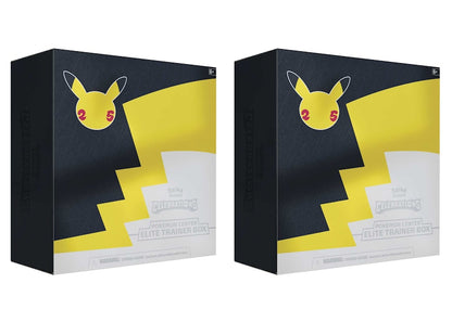 Pokémon TCG 25th Anniversary Celebrations Pokémon Center Exclusive Elite Trainer Box 2x Lot