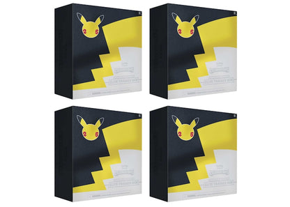 Pokémon TCG 25th Anniversary Celebrations Pokémon Center Exclusive Elite Trainer Box 4x Lot