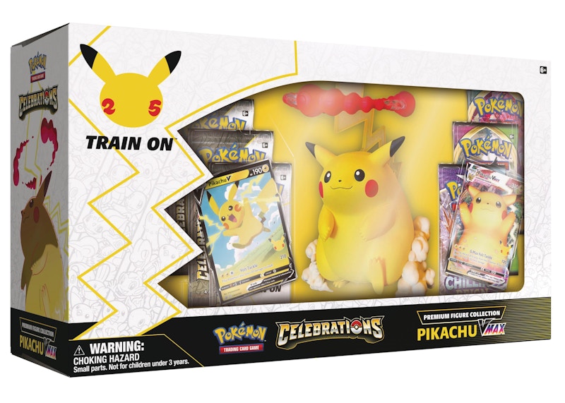 Pokémon TCG 25th Anniversary Celebrations Premium Pikachu VMAX Figure Collection Box