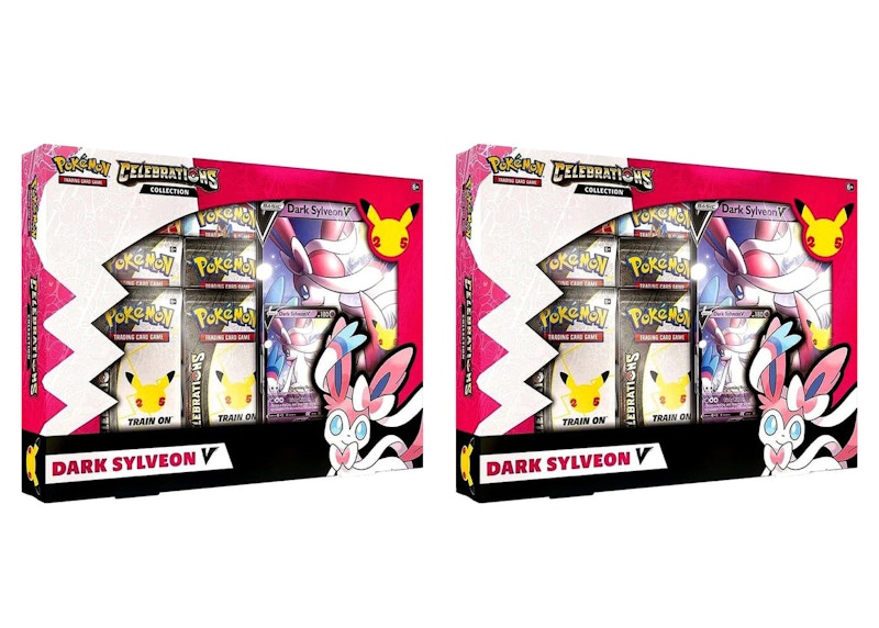 Pokémon TCG 25th Anniversary Celebrations V Box Dark Sylveon V 2x Lot