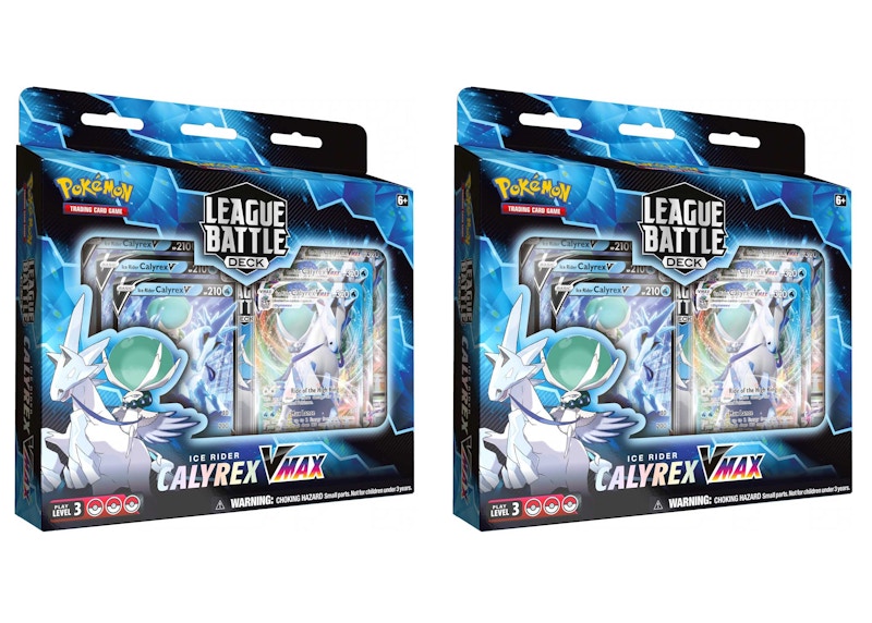 Pokémon TCG Calyrex VMAX Ice Rider League Battle Deck 2x Lot