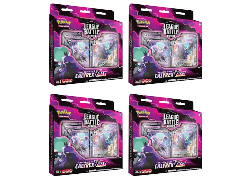 Pokémon TCG Calyrex VMAX Shadow Rider League Battle Deck 4x Lot
