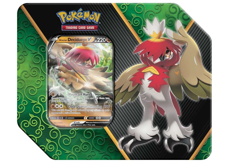 Pokémon TCG Divergent Powers Hisuian Decidueye V Tin