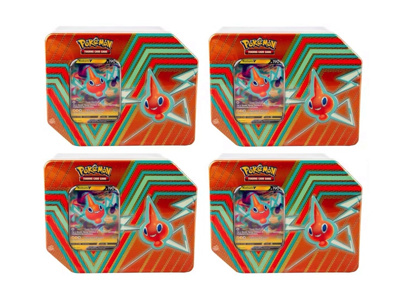 Pokémon TCG Hidden Potential Tin Rotom V 4x Lot