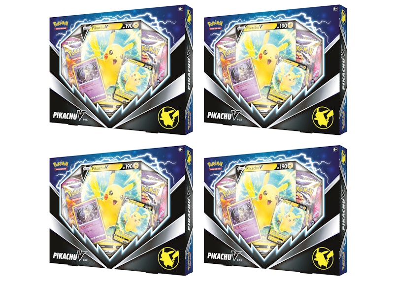 Pokémon TCG Pikachu V Box 4x Lot