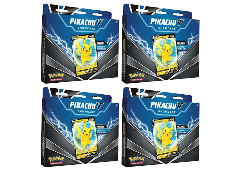 Pokémon TCG Pikachu V Showcase Box 4x Lot