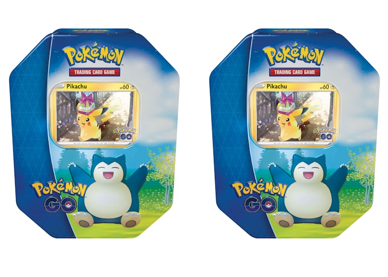 Pokémon TCG Pokémon GO Snorlax Gift Tin 2x Lot