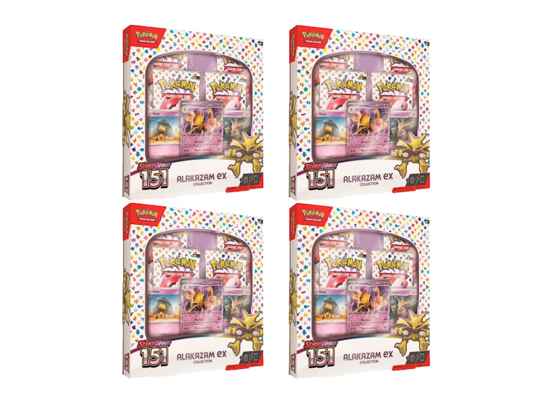 Pokémon TCG Scarlet & Violet 151 Alakazam ex Box 4x Lot