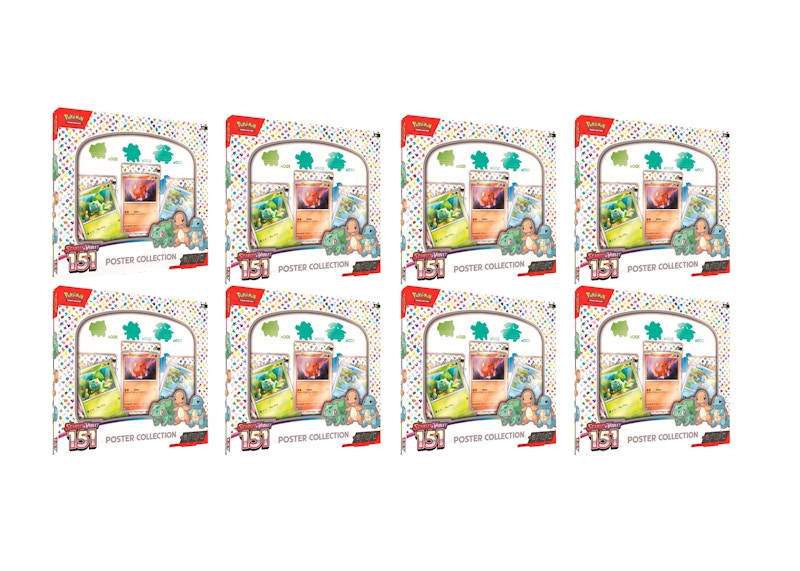 Pokémon TCG Scarlet & Violet 151 Poster Collection 8x Lot