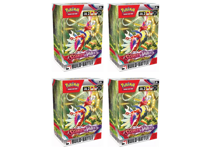 Pokémon TCG Scarlet & Violet Build & Battle Box 4x Lot
