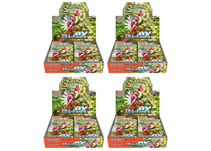 Pokémon TCG Scarlet & Violet Expansion Pack Scarlet ex Box (Japanese) 4x Lot