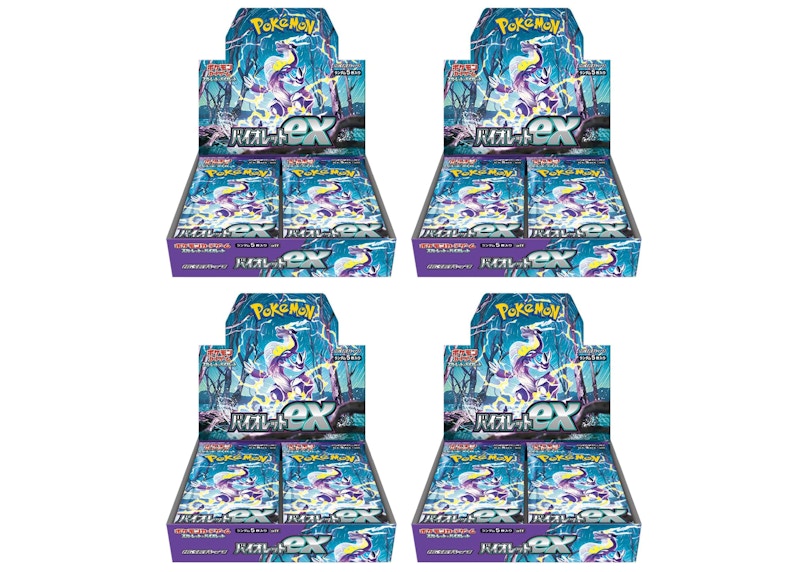 Pokémon TCG Scarlet & Violet Expansion Pack Violet ex Box (Japanese) 4x Lot