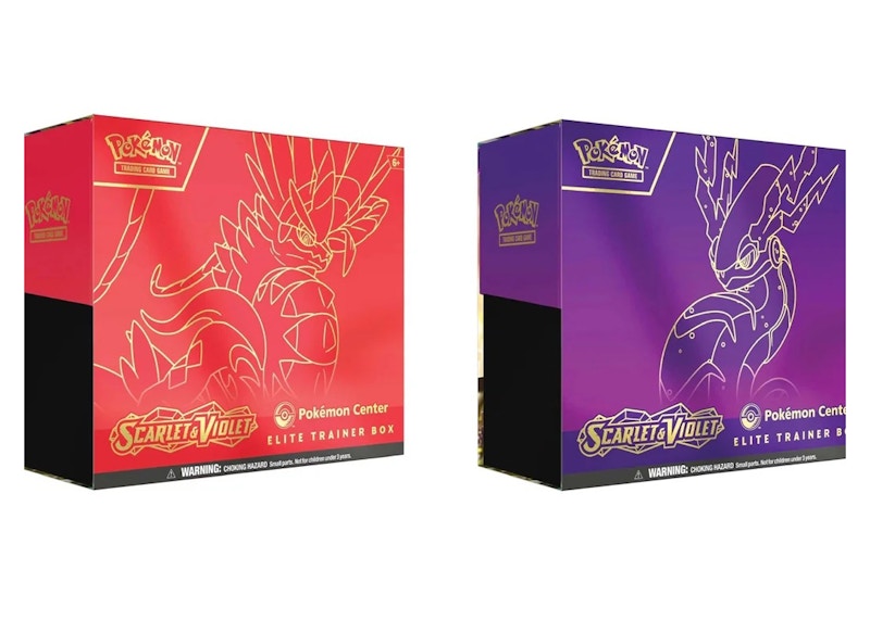 Pokémon TCG Scarlet & Violet Koraidon/Miraidon Pokémon Center Elite Trainer Box 2x Bundle