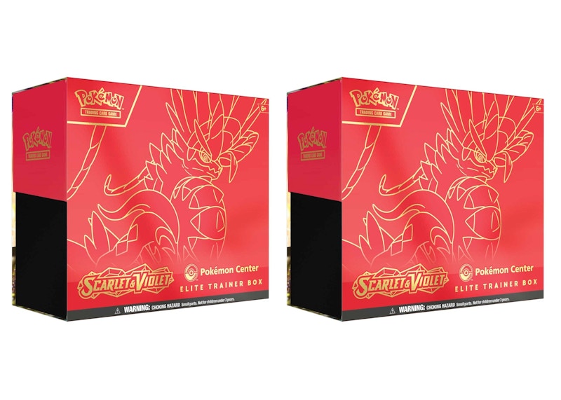 Pokémon TCG Scarlet & Violet Koraidon Pokémon Center Elite Trainer Box 2x Lot