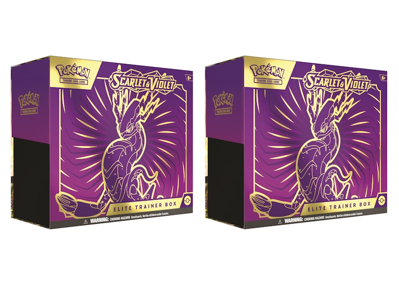 Pokémon TCG Scarlet & Violet Miraidon Elite Trainer Box 2x Lot