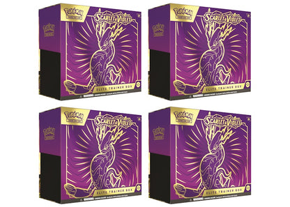 Pokémon TCG Scarlet & Violet Miraidon Elite Trainer Box 4x Lot