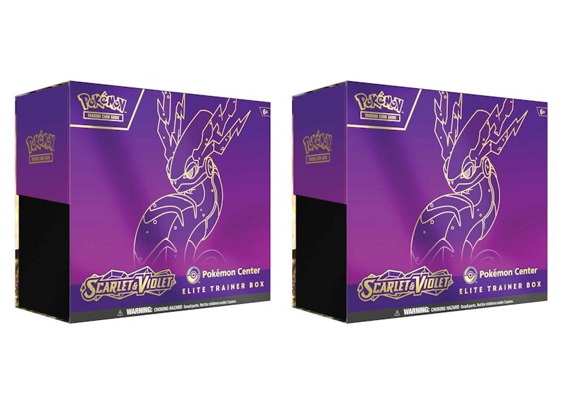 Pokémon TCG Scarlet & Violet Miraidon Pokémon Center Elite Trainer Box 2x Lot