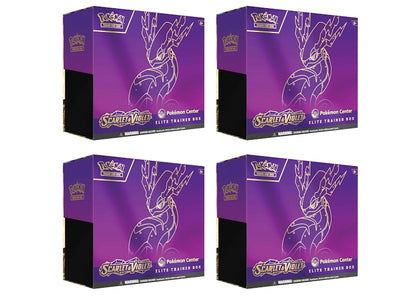 Pokémon TCG Scarlet & Violet Miraidon Pokémon Center Elite Trainer Box 4x Lot