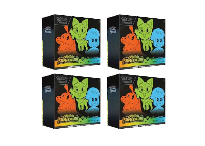 Pokémon TCG Scarlet & Violet Paldea Evolved Pokémon Center Elite Trainer Box 4x Lot
