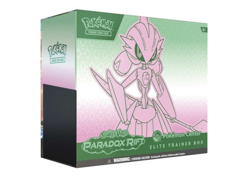 Pokémon TCG Scarlet & Violet Paradox Rift Iron Valiant Pokemon Center Elite Trainer Box