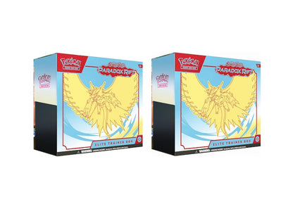 Pokémon TCG Scarlet & Violet Paradox Rift Roaring Moon Elite Trainer Box 2x Lot