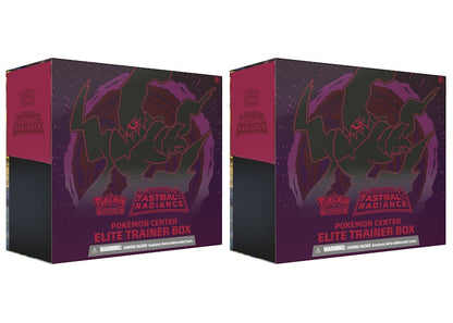 Pokémon TCG Sword & Shield Astral Radiance Pokémon Center Exclusive Elite Trainer Box 2x Lot