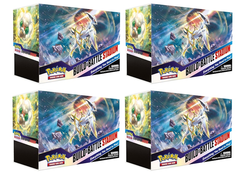 Pokémon TCG Sword & Shield Brilliant Stars Build & Battle Stadium 4x Lot